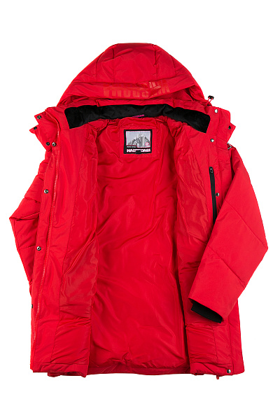 Женский зимний Пуховик WHS Красный, 8783227