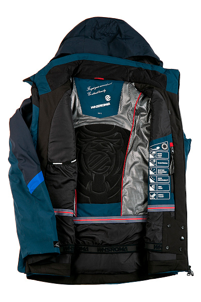 Мужская горнолыжная Куртка WHS Серо-синий, 8783306