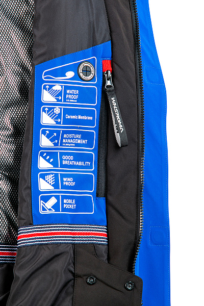 Мужская горнолыжная Куртка WHS Синий, 8783329