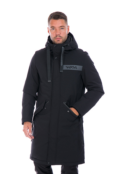 Мужская зимняя Парка WHS Черный, 8783183