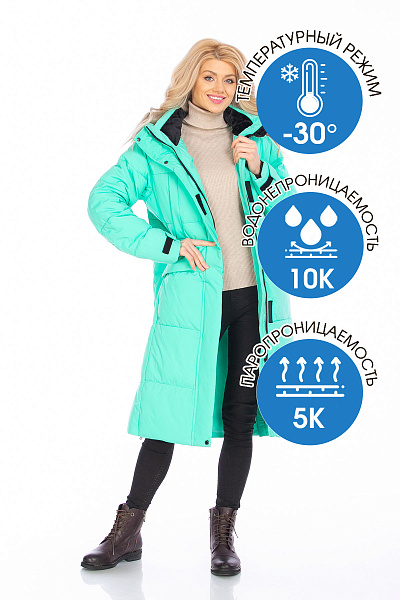 Пуховик Forcelab Мятный, 706613