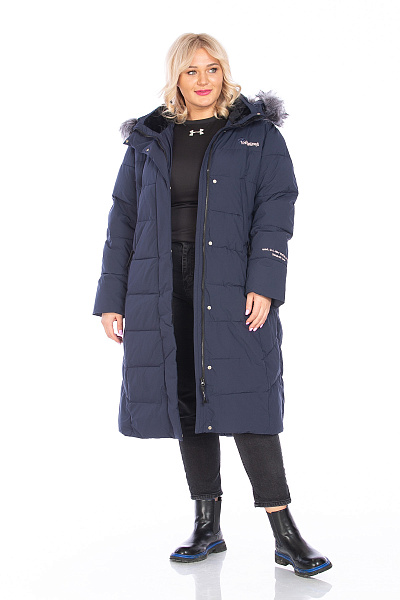 Пуховик WHS Темно-синий, 8783401