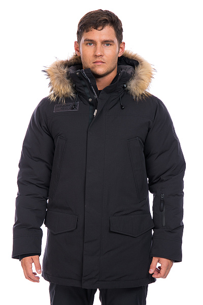 Мужская зимняя Парка Running River Черный, 827886