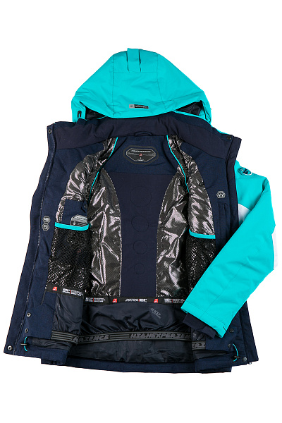 Женская горнолыжная Куртка High Experience Бирюзовый, 6980313
