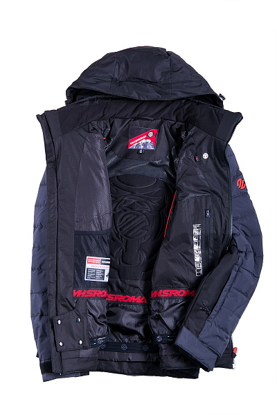 Мужской горнолыжный Пуховик WHS Серый, 8783137