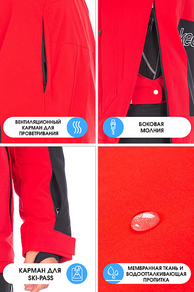Анорак WHS Красный, 8783426
