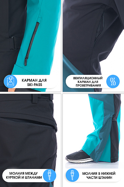 Комбинезон WHS Бирюзовый, 8783460