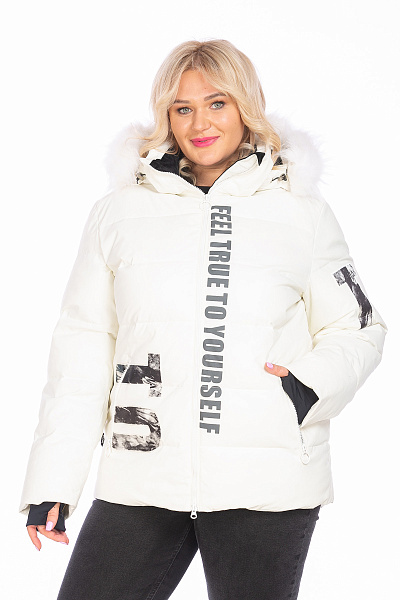 Пуховик Tisentele Белый, 847619
