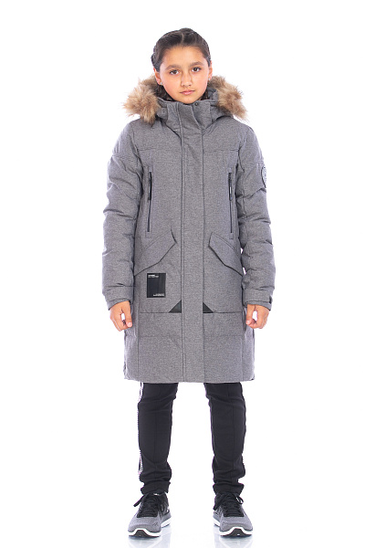 Пуховик WHS Серый, 8783325