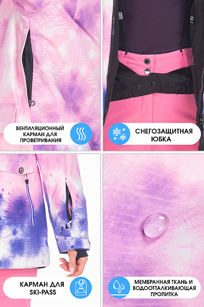 Женский горнолыжный Костюм Tisentele Фиолетовый, 847610K3