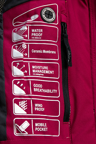 Куртка WHS Бордовый, 8783397