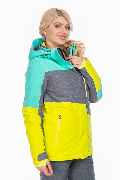 Женская горнолыжная Куртка WHS Зеленый, 8783249