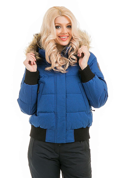 Женский зимний Пуховик WHS Синий, 878371