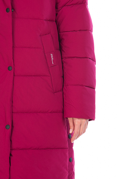 Пуховик WHS Бордовый, 8783389