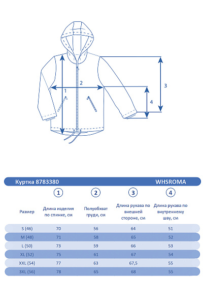 Куртка WHS Темно-синий, 8783380