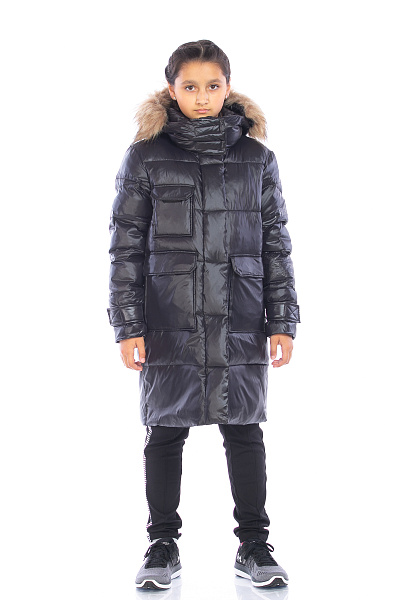 Пуховик WHS Черный, 8783303