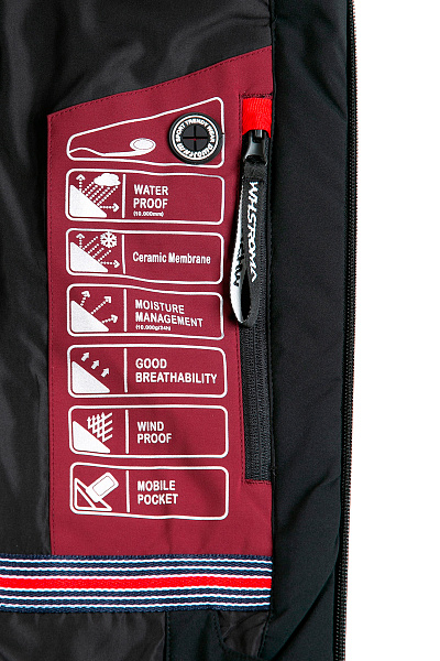 Мужская горнолыжная Куртка WHS Бордовый, 8783364