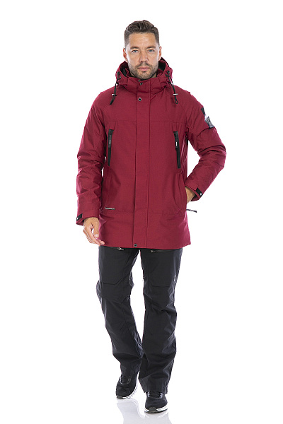 Мужская зимняя Парка WHS Бордовый, 8783286