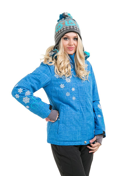 Женская горнолыжная Куртка Bujiwu Голубой, 66873