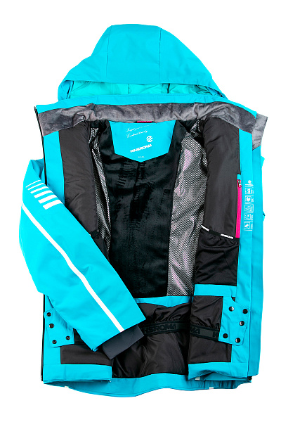 Женская горнолыжная Куртка WHS Бирюзовый, 8783359