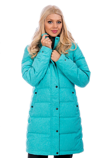 Женская зимняя Парка WHS Бирюзовый, 8783138