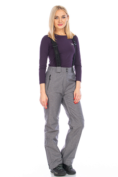 Женские горнолыжные Штаны WHS Светло-серый, 8783316