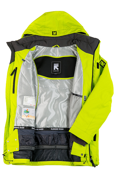 Мужская горнолыжная Куртка Running River Салатовый, 827878