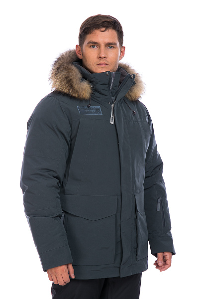 Мужская зимняя Парка Running River Серый, 827887