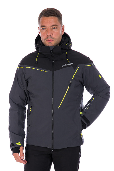 Мужская горнолыжная Куртка WHS Серый, 8783245
