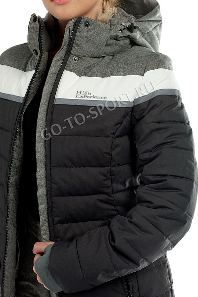 Женский горнолыжный Пуховик High Experience Серый, 698041