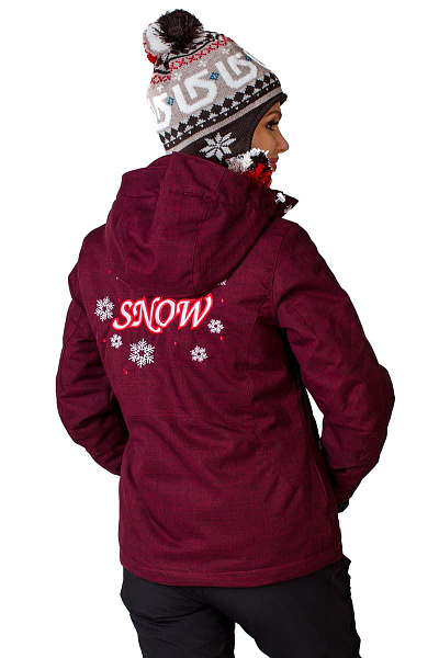 Женская горнолыжная Куртка Bujiwu Бордовый, 66872