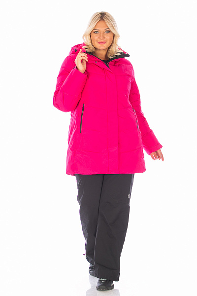 Женская зимняя Куртка Lafor Малиновый, 767061
