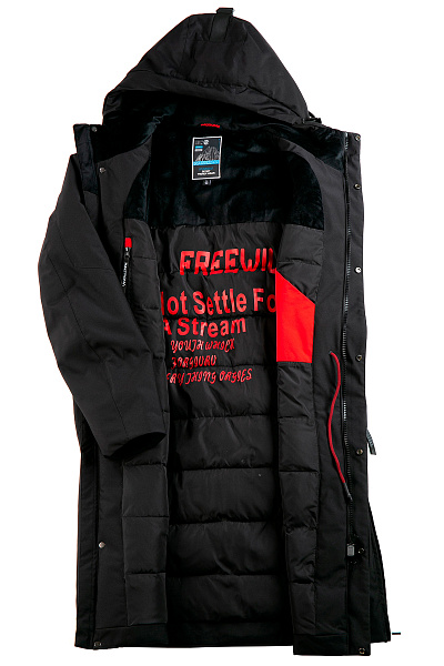 Мужская зимняя Парка WHS Черный, 8783337