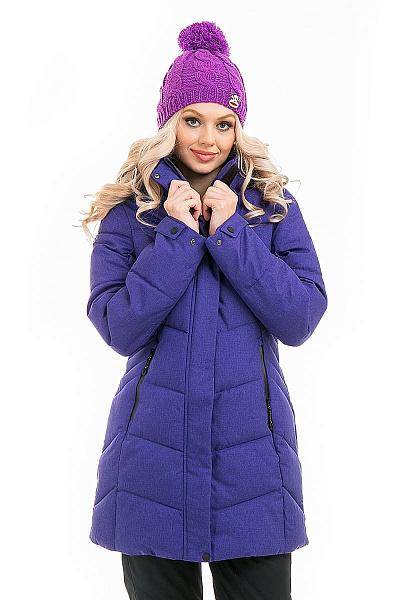 Женский зимний Пуховик WHS Фиолетовый, 878373