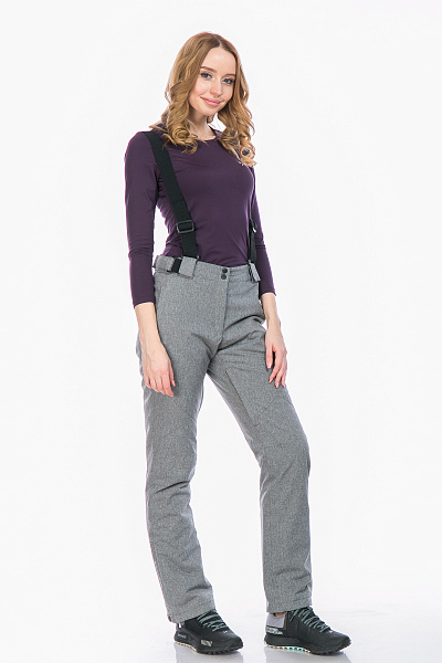 Женские горнолыжные Штаны High Experience Темно-серый, 6980376