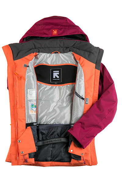 Женская горнолыжная Куртка Running River Красный, 827889