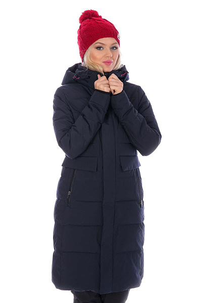 Женский зимний Пуховик WHS Темно-синий, 8783156