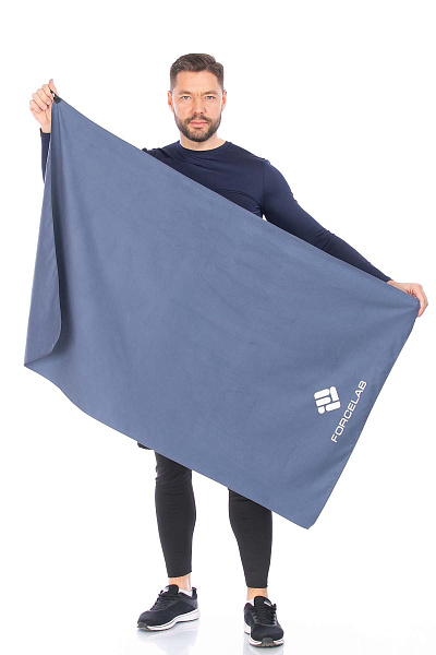 Полотенце Forcelab Темно-синий 80х130, 7066135