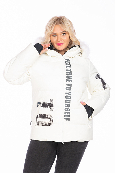 Пуховик Tisentele Белый, 847619