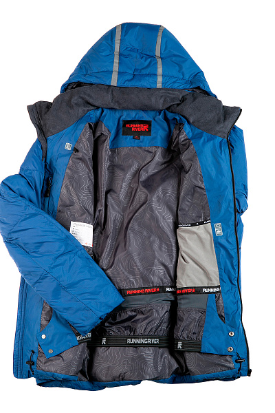 Мужской горнолыжный Пуховик Running River Темно-синий, 8278118