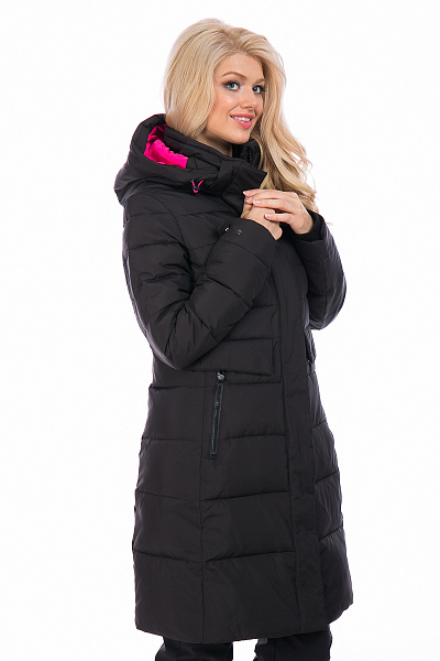 Женский зимний Пуховик WHS Черный, 8783205