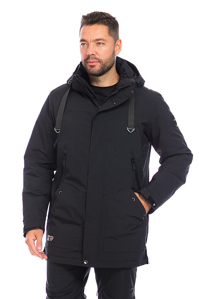 Мужская зимняя Парка WHS Черный, 8783356