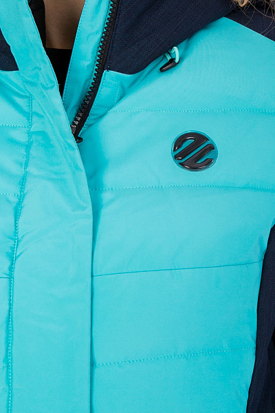 Женский горнолыжный Пуховик WHS Бирюзовый, 8783139
