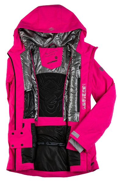 Женская горнолыжная Куртка WHS Малиновый, 8783233