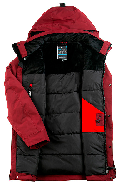 Мужская зимняя Парка WHS Бордовый, 8783357