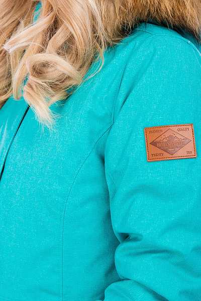 Женская зимняя Парка High Experience Бирюзовый, 6980242