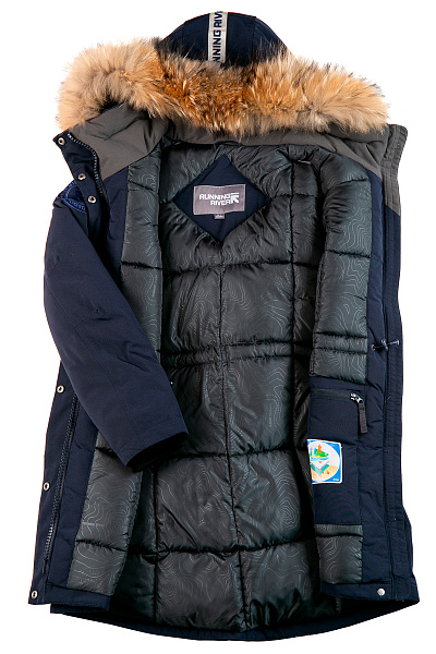 Женская зимняя Парка Running River Темно-синий, 827884