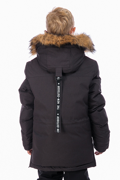 Детская зимняя Парка WHS Темно-серый, 8783230