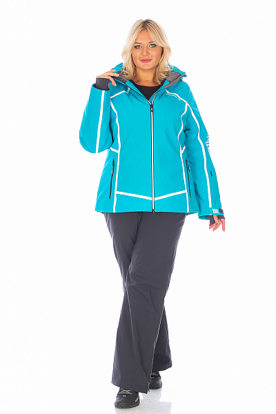 Женская горнолыжная Куртка WHS Бирюзовый, 8783359