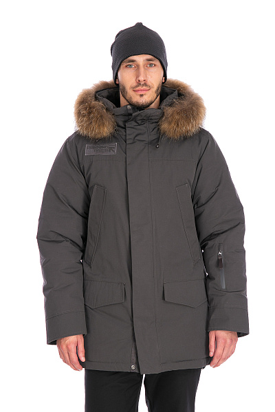 Мужская зимняя Парка Running River Серый, 827886